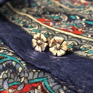 Sterling Silver Flower Stud Earrings